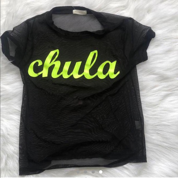 Occasion see through “chums” simple t shirt. Size S. - Picture 2 of 3